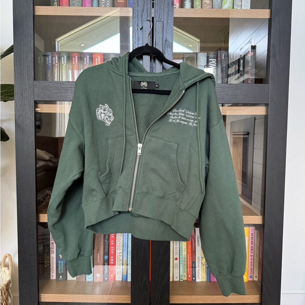 Darc Sport cropped Zip-Up Hoodie